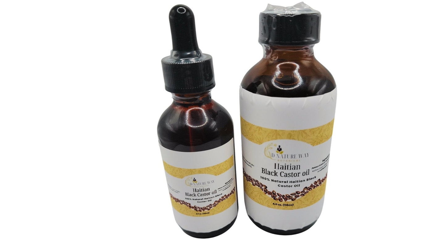 HAITIAN BLACK CASTOR OIL - 100% PURE & NATURAL - D Nature Way Botanical