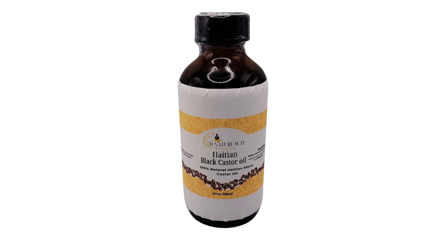 HAITIAN BLACK CASTOR OIL - 100% PURE & NATURAL - D Nature Way Botanical